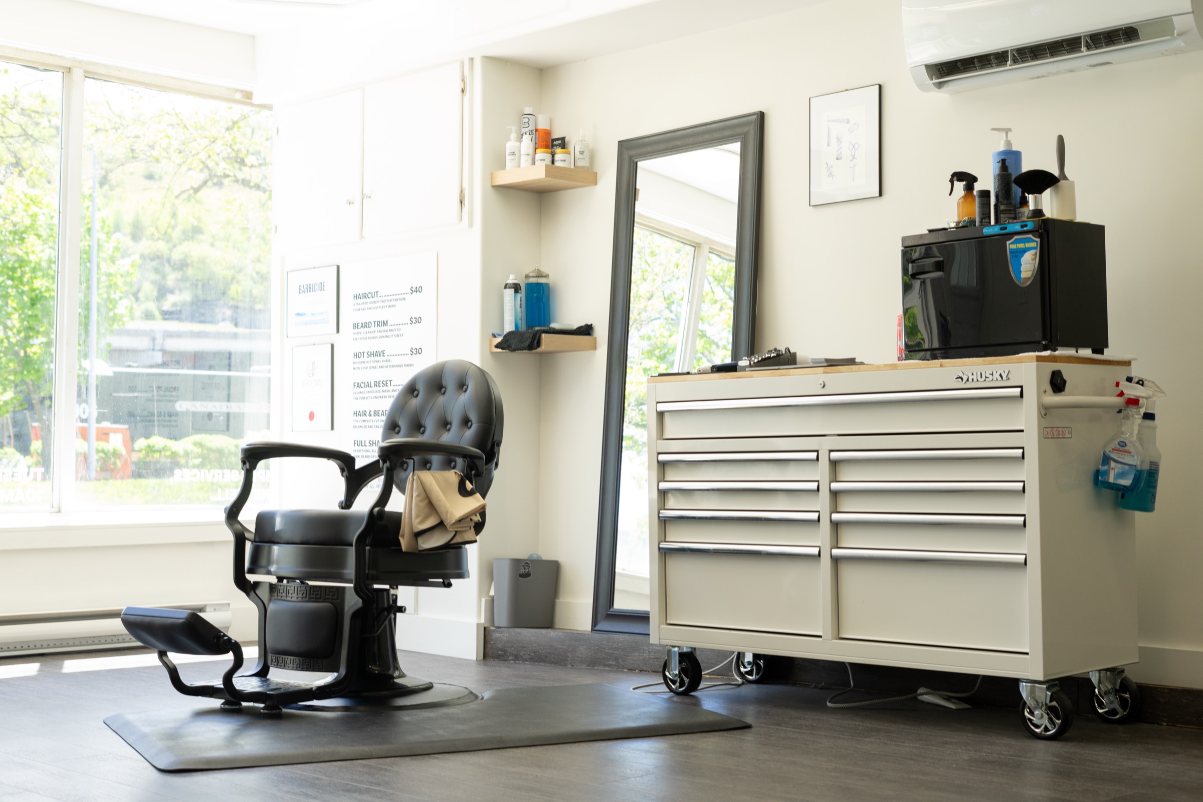 Common Faces barber studio interior